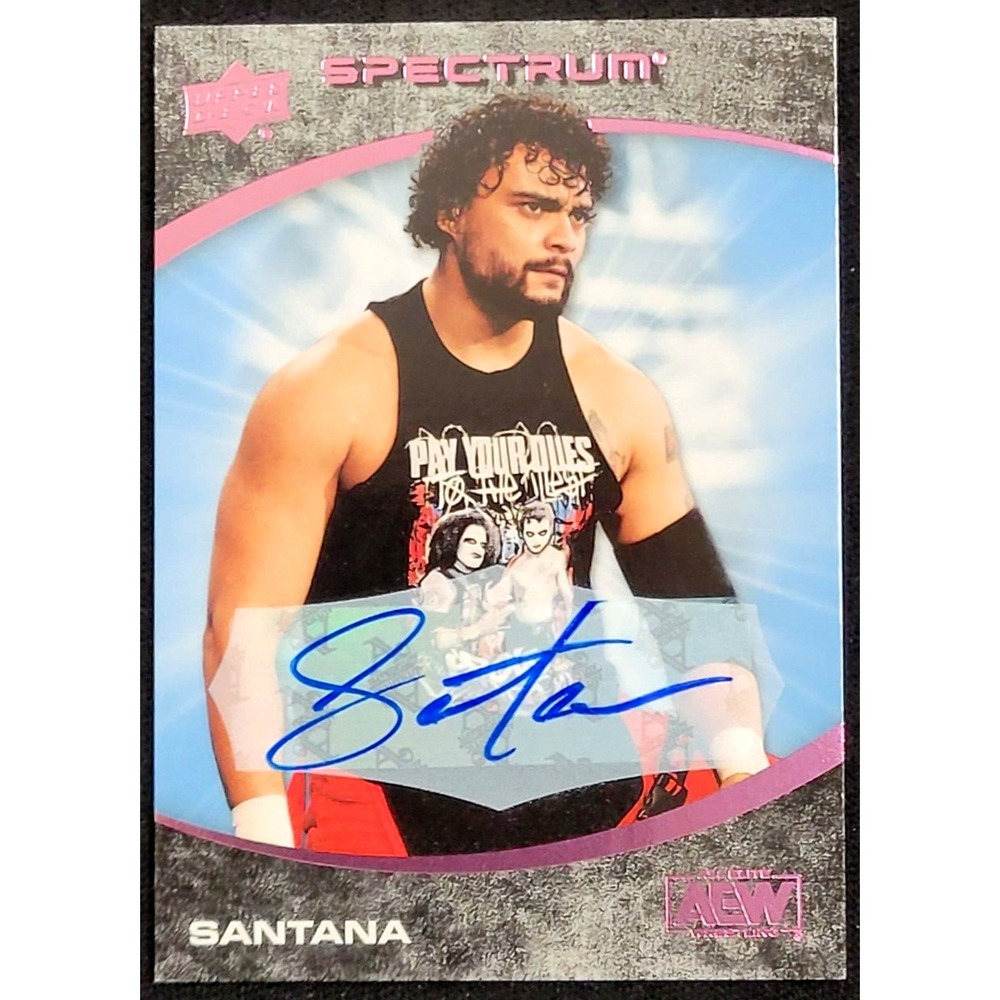 2021 UPPER DECK AEW SPECTRUM SANTANA BEACH AUTO #D 2/5 PRIDE & POWERFUL‎